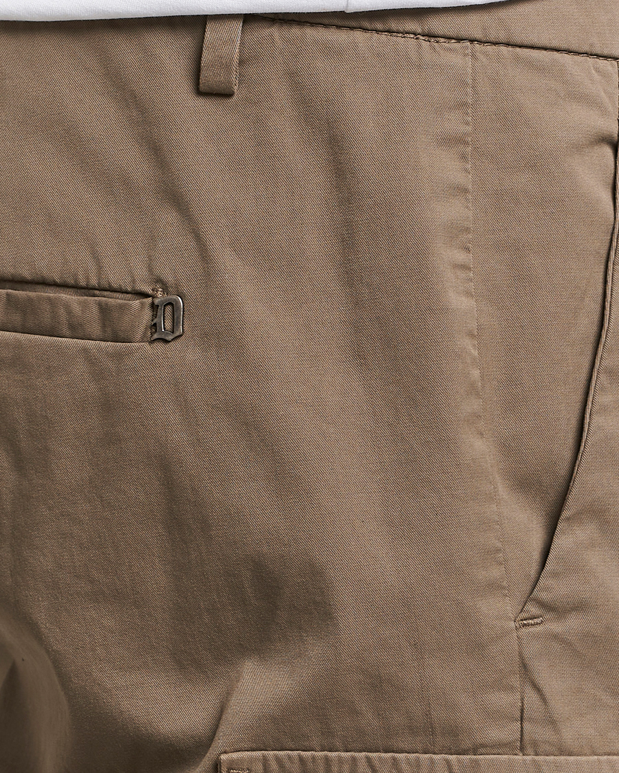 Herr | Byxor | Dondup | Eddie Cargo Pants Dark Beige
