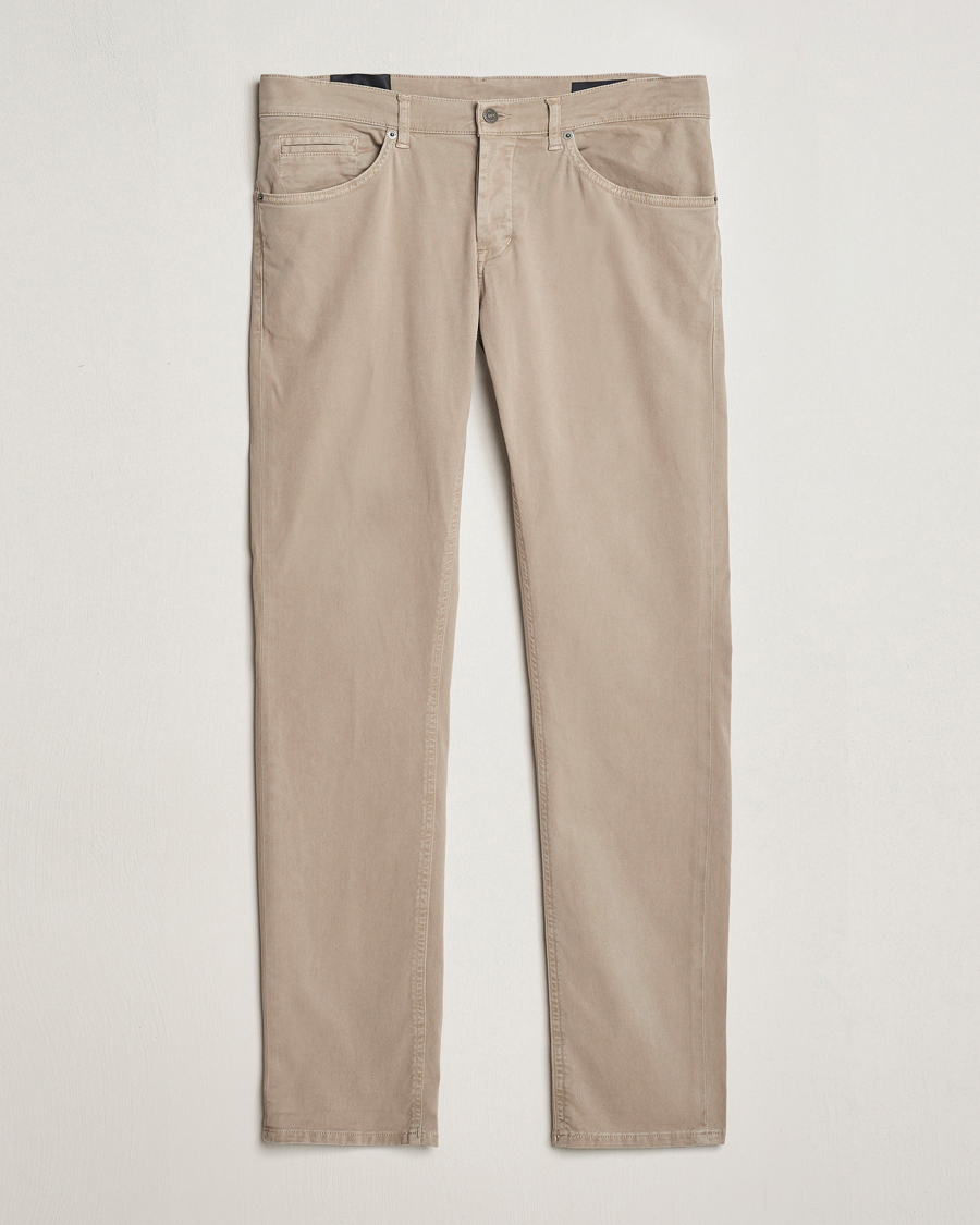 Herr | Byxor | Dondup | George Gabardine 5-Pocket Sand