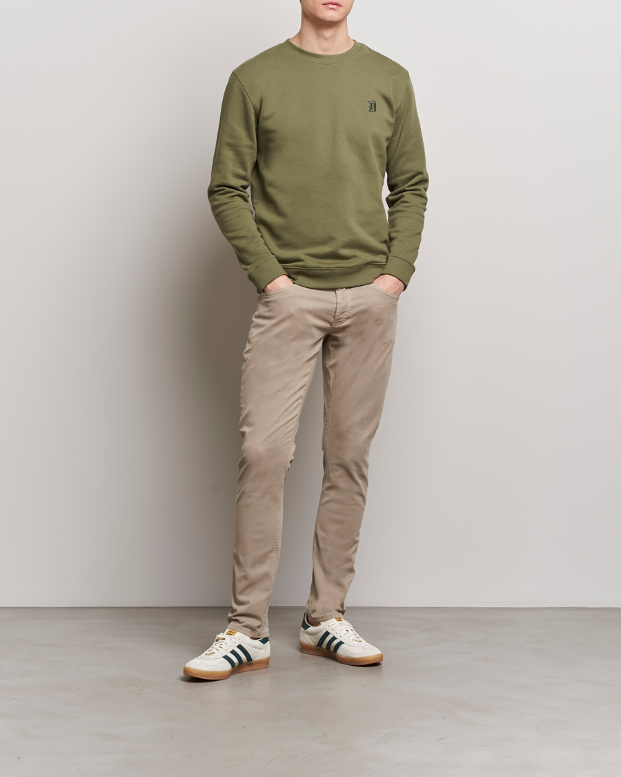 Herr | Byxor | Dondup | George Gabardine 5-Pocket Sand