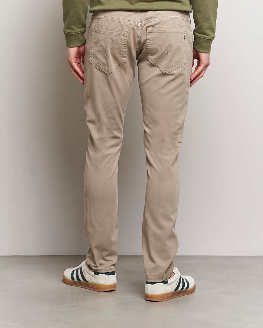 Herr | Byxor | Dondup | George Gabardine 5-Pocket Sand