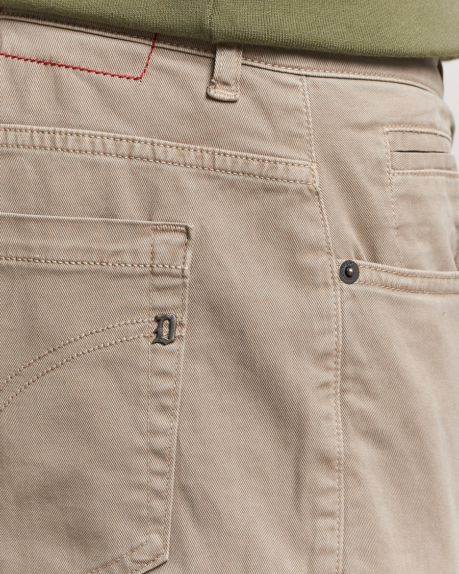Herr | Byxor | Dondup | George Gabardine 5-Pocket Sand