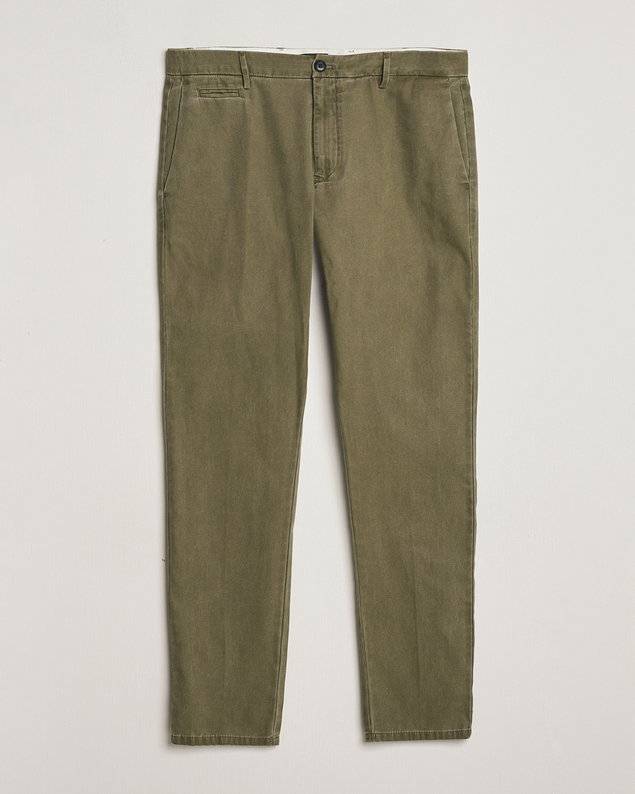 Herr | Byxor | Dondup | Joe Cotton Chinos Olive Green