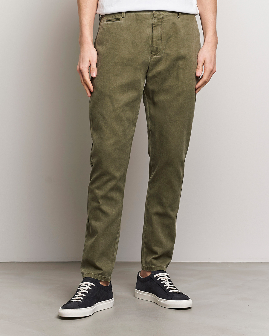 Herr | Lojalitetserbjudande | Dondup | Joe Cotton Chinos Olive Green