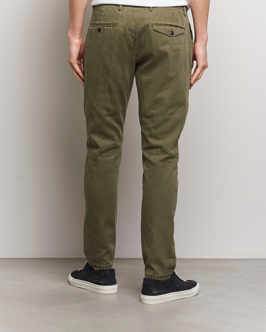 Herr | Byxor | Dondup | Joe Cotton Chinos Olive Green