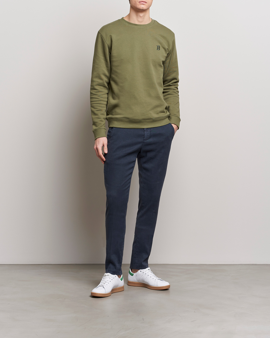 Herr | Byxor | Dondup | Gaubert Linen Stretch Chinos Navy