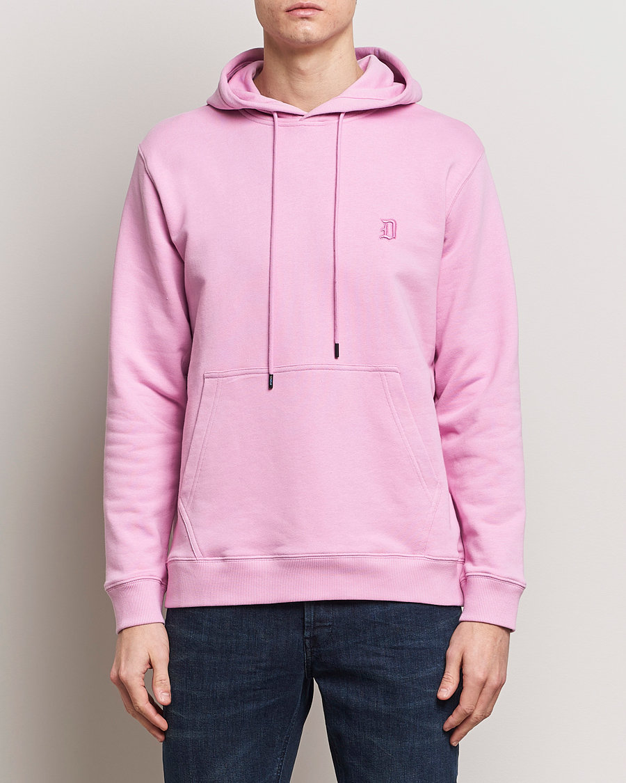 Herr | Tröjor | Dondup | Logo Hoodie Washed Pink