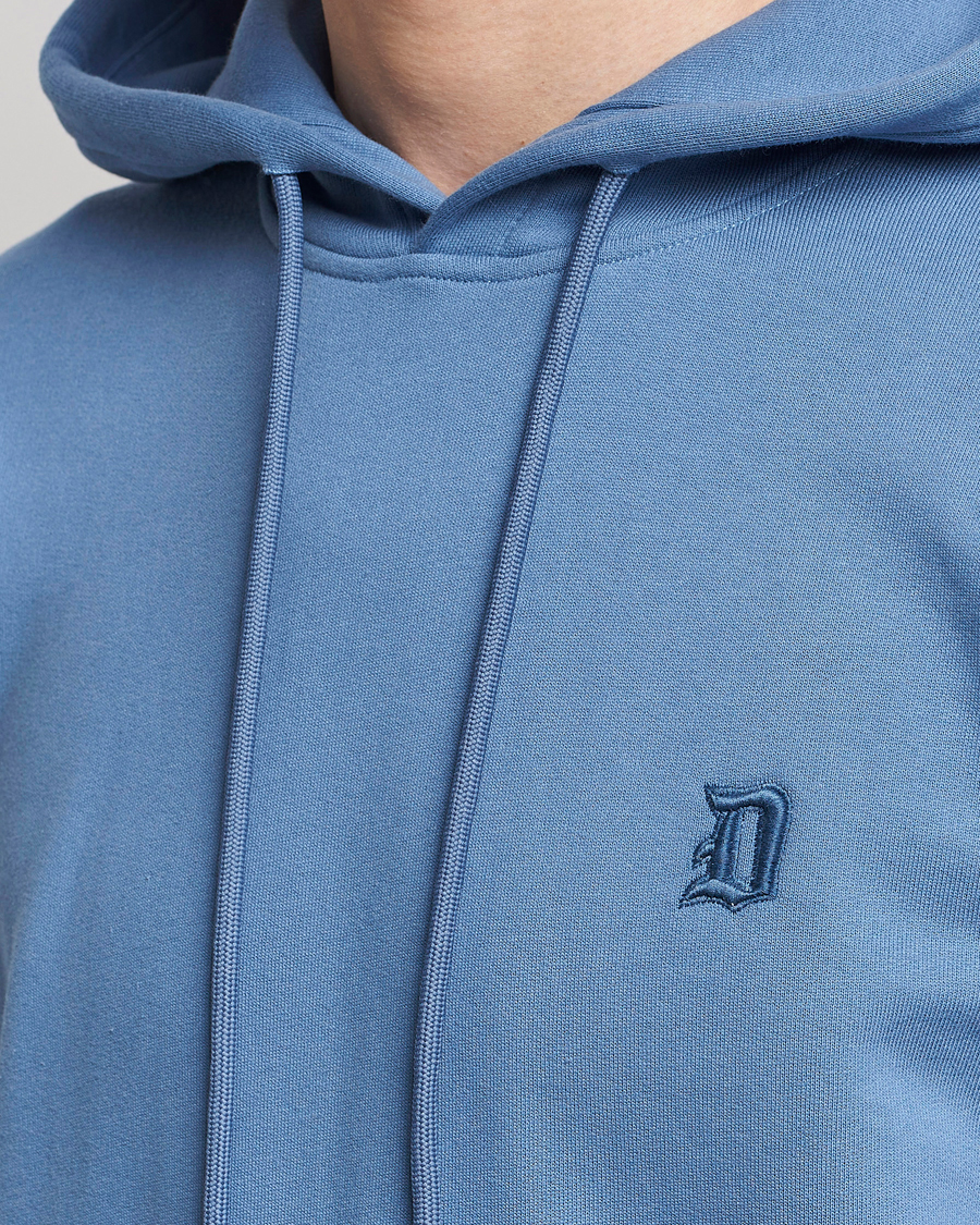 Herr | Tröjor | Dondup | Logo Hoodie Washed Blue