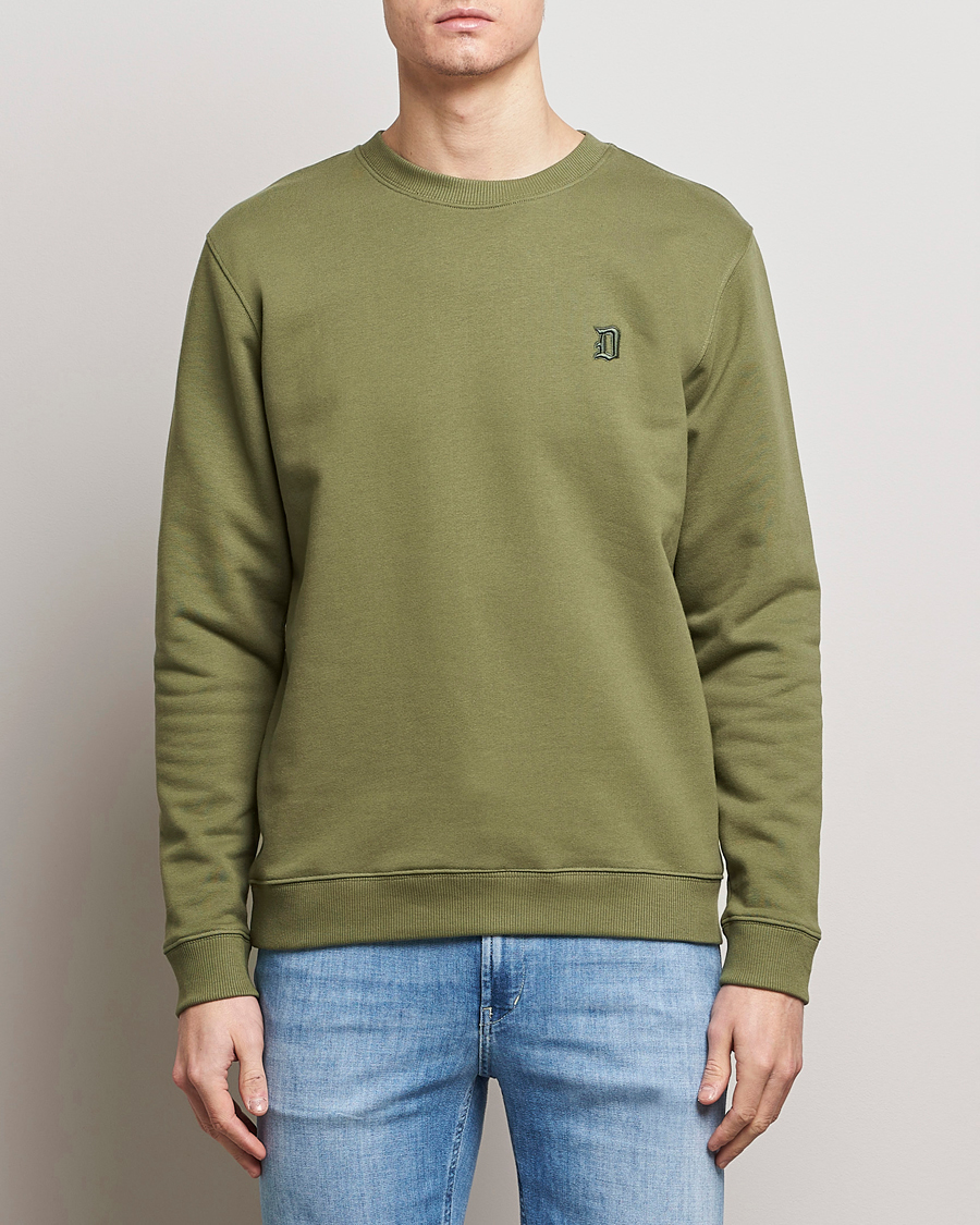 Herr | Sweatshirts | Dondup | Loco Crew Neck Sweatshirt Olive Green