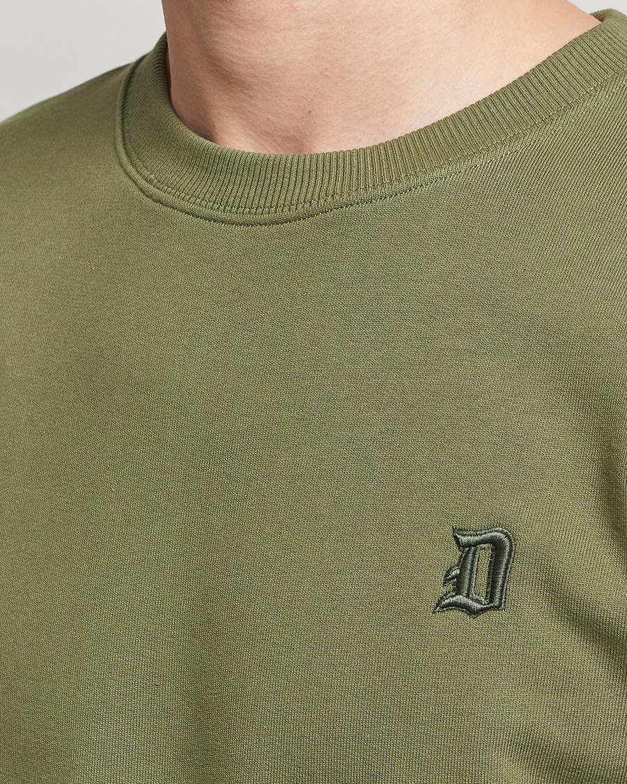 Herr | Tröjor | Dondup | Loco Crew Neck Sweatshirt Olive Green