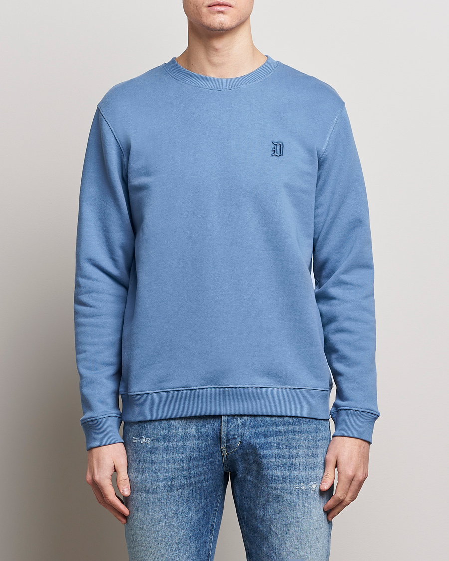 Herr | Lojalitetserbjudande | Dondup | Loco Crew Neck Sweatshirt Washed Blue