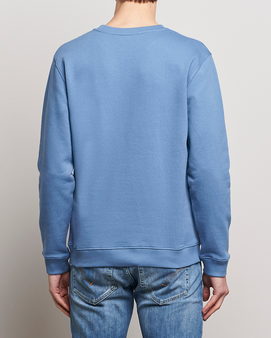 Herr | Tröjor | Dondup | Loco Crew Neck Sweatshirt Washed Blue