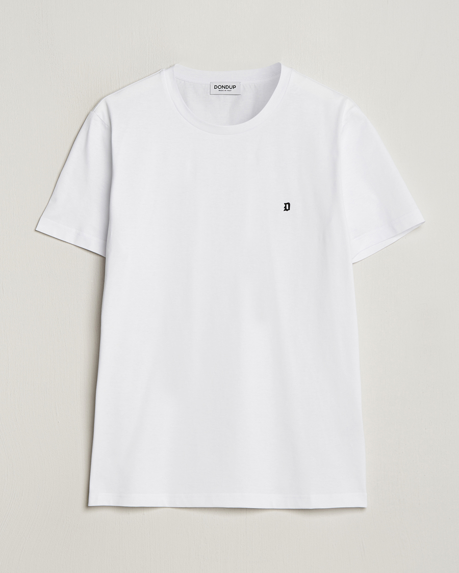Herr | T-Shirts | Dondup | Logo Crew Neck T-Shirt White