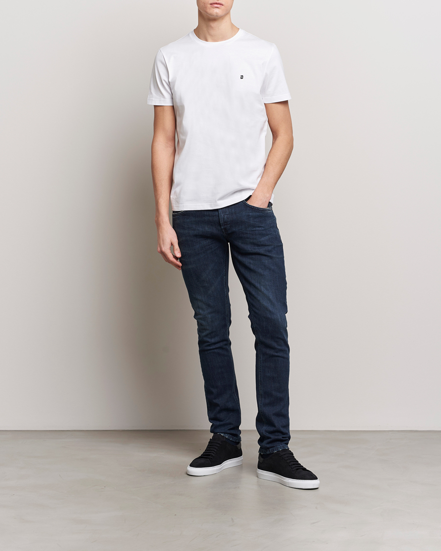 Herr | T-Shirts | Dondup | Logo Crew Neck T-Shirt White