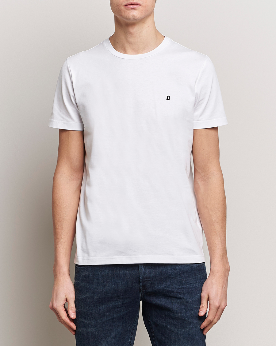 Herr | Vita t-shirts | Dondup | Logo Crew Neck T-Shirt White