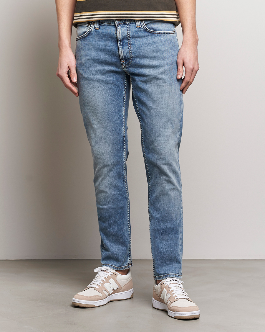 Herr | Avdelningar | Nudie Jeans | Lean Dean Jeans Broken Blue