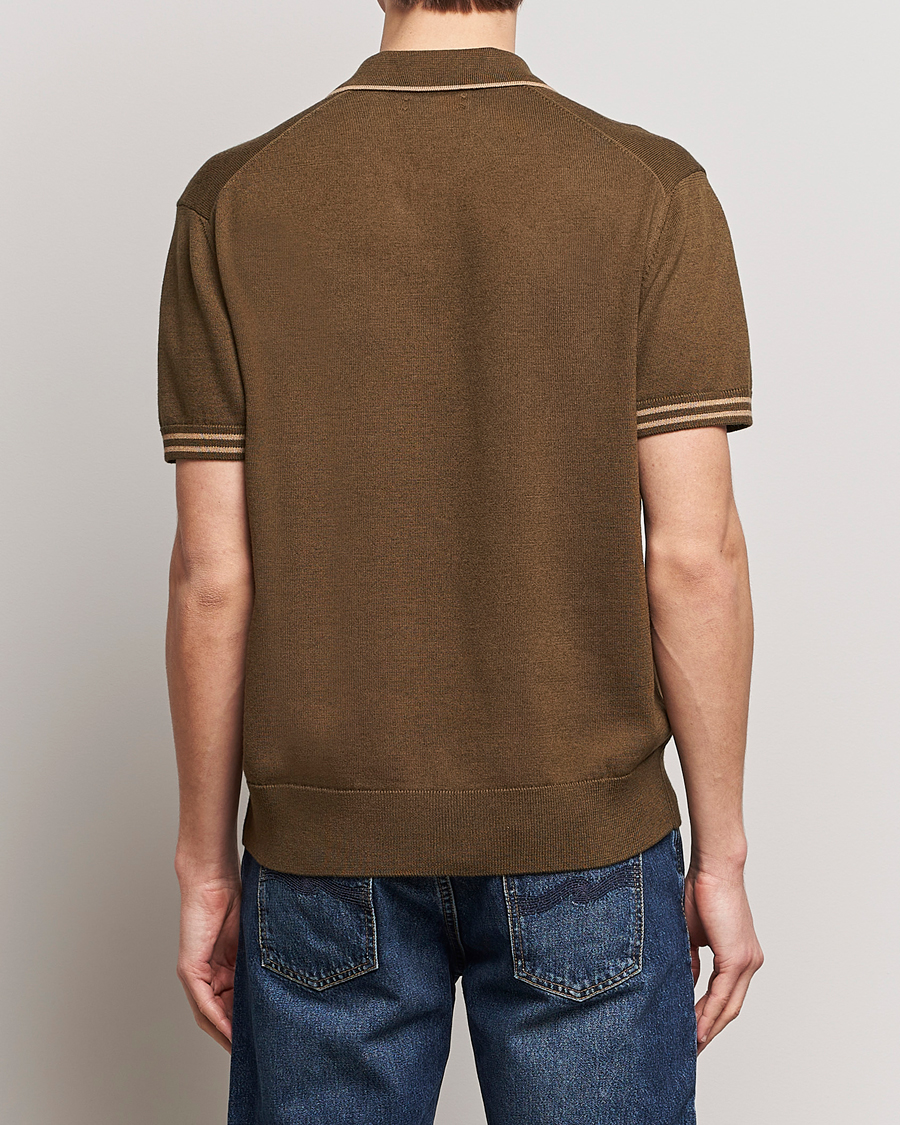 Herr | Pikéer | Nudie Jeans | Frippe Knitted Polo Olive