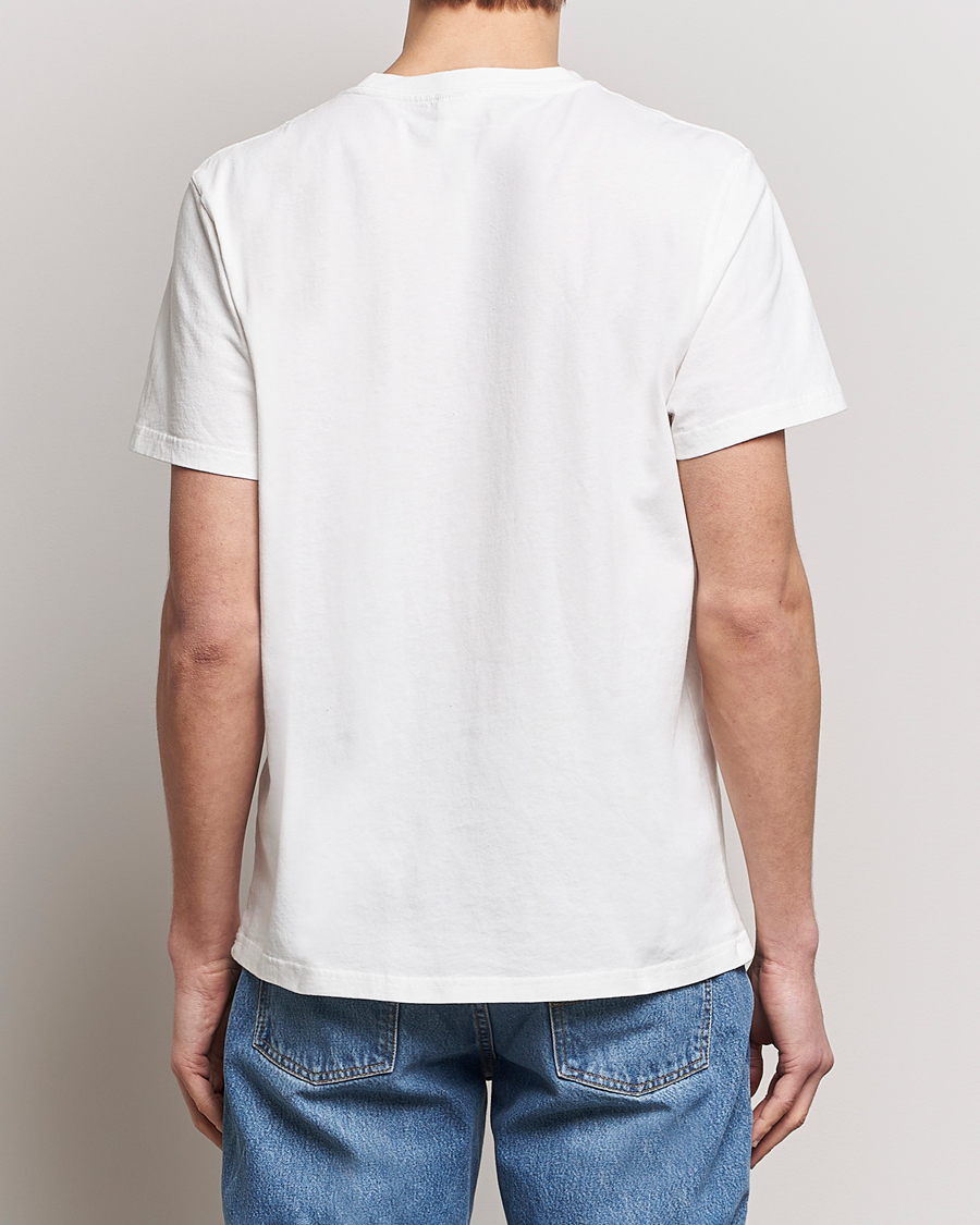Herr | T-Shirts | Nudie Jeans | Roy Printed Crew Neck T-Shirt Off White