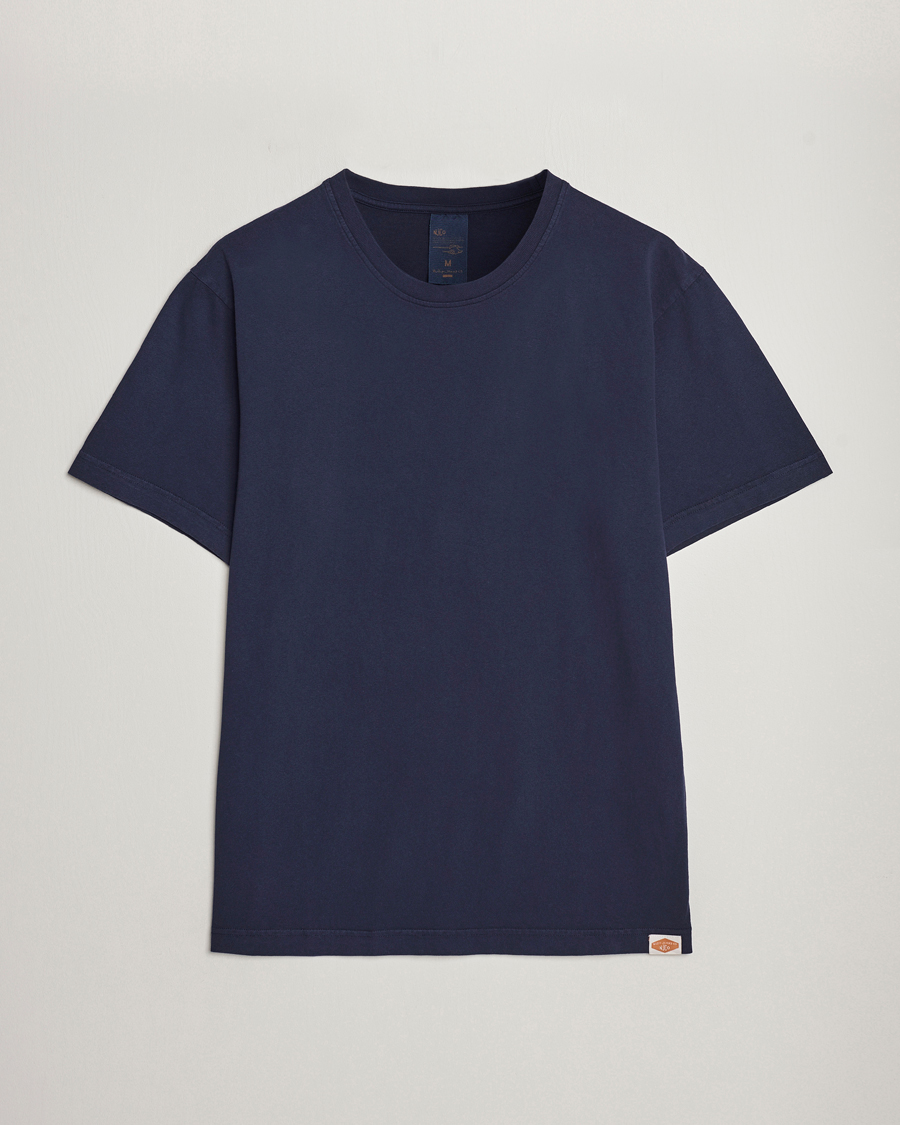 Herr | T-Shirts | Nudie Jeans | Uno Everyday Crew Neck T-Shirt Blue