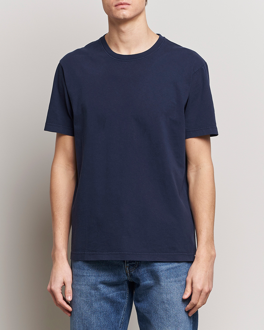 Herr | Avdelningar | Nudie Jeans | Uno Everyday Crew Neck T-Shirt Blue