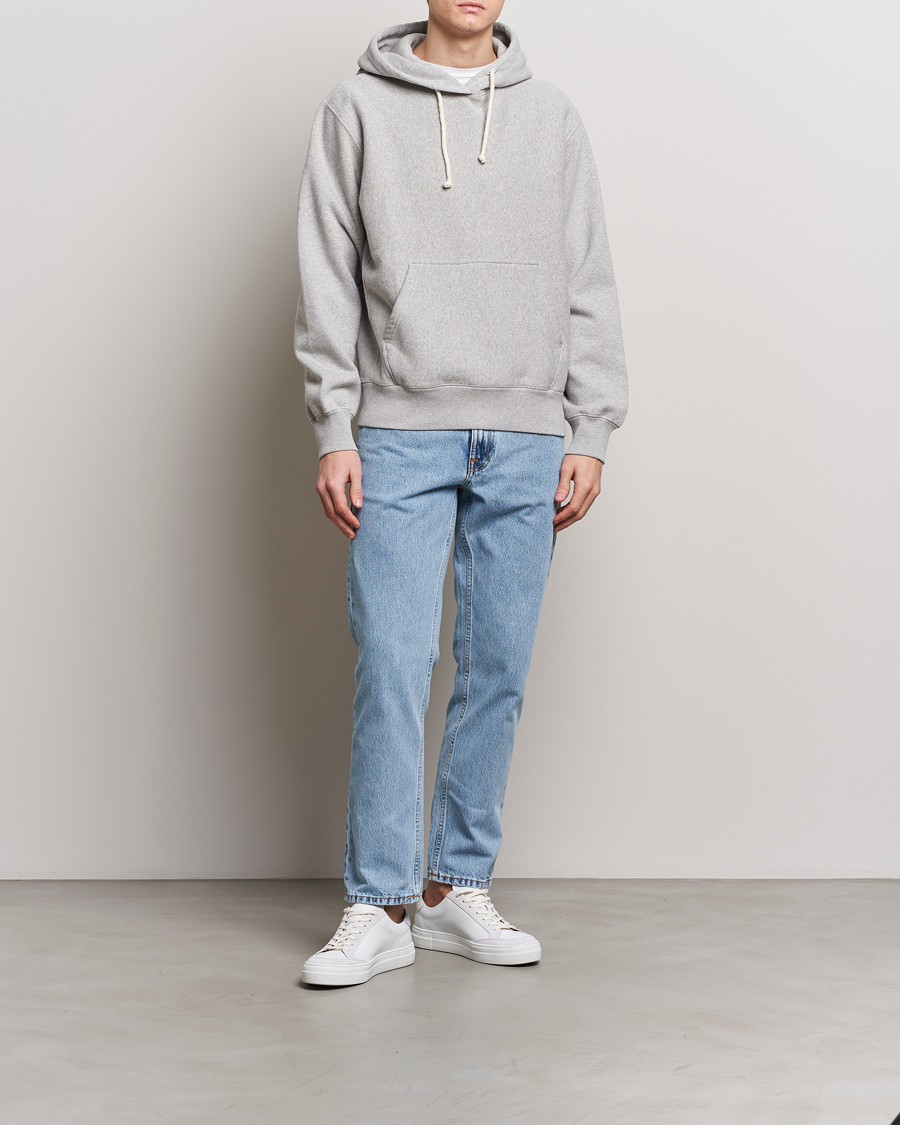 Herr | Tröjor | Nudie Jeans | Fredrik Hoodie Grey Melange