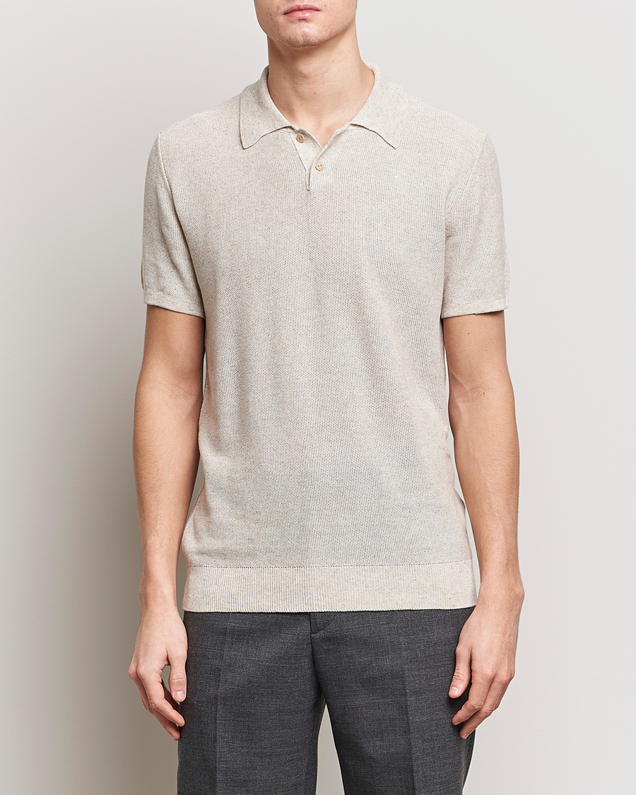 Herr | Pikéer | A.P.C. | Jay Knitted Polo Beige