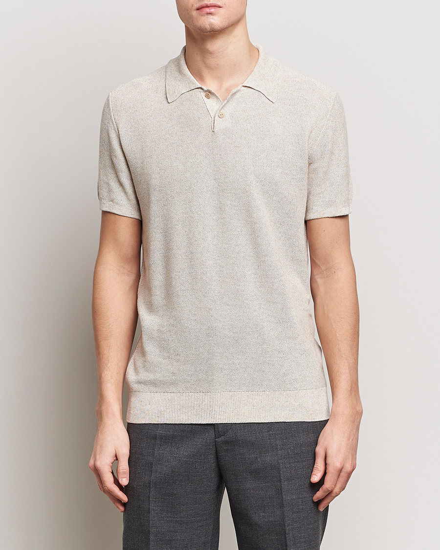 Herr | Avdelningar | A.P.C. | Jay Viscose/Linen Polo Beige