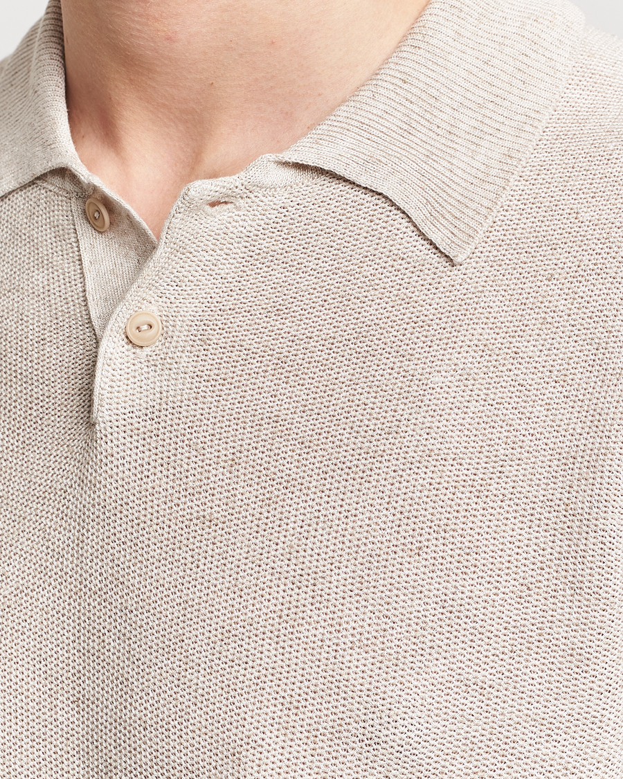 Herr | Pikéer | A.P.C. | Jay Knitted Polo Beige
