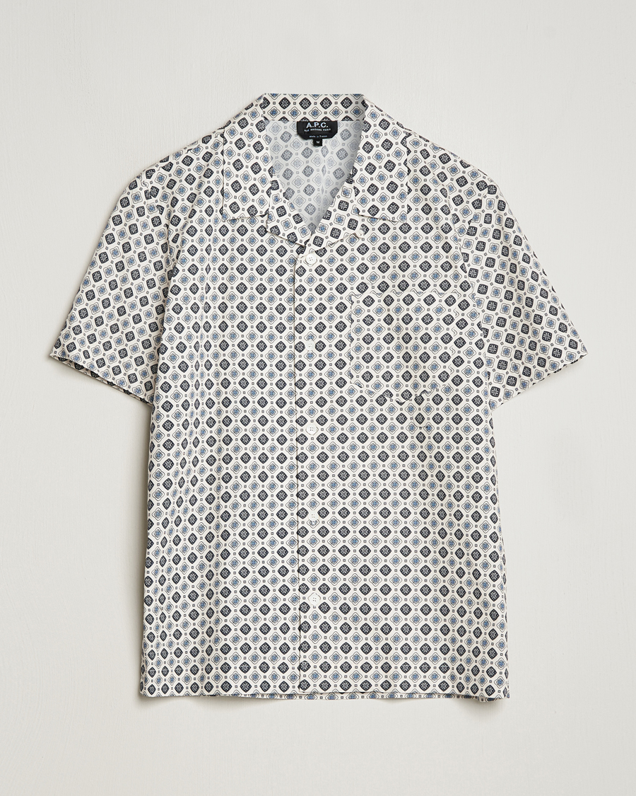 Herr | Skjortor | A.P.C. | Lloyd Printed Resort Shirt Off White