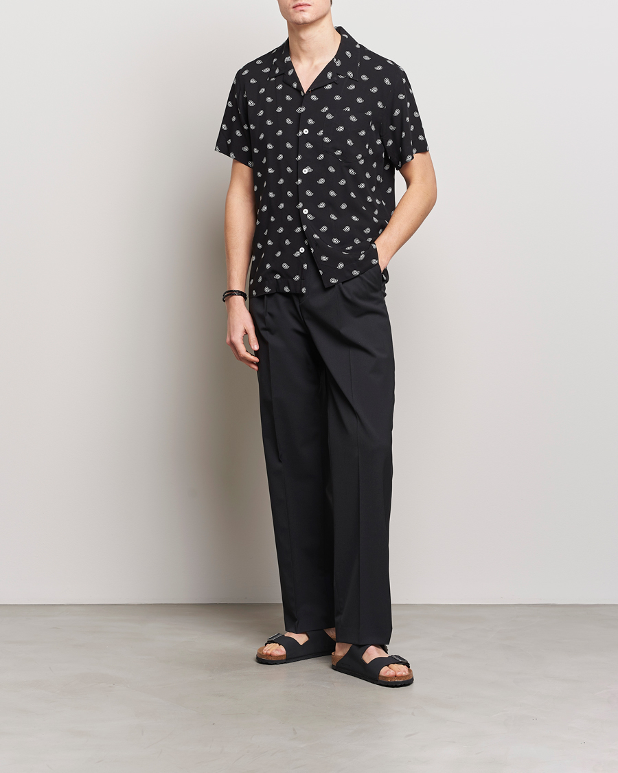 Herr | Skjortor | A.P.C. | Lloyd Printed Paisley Resort Shirt Black