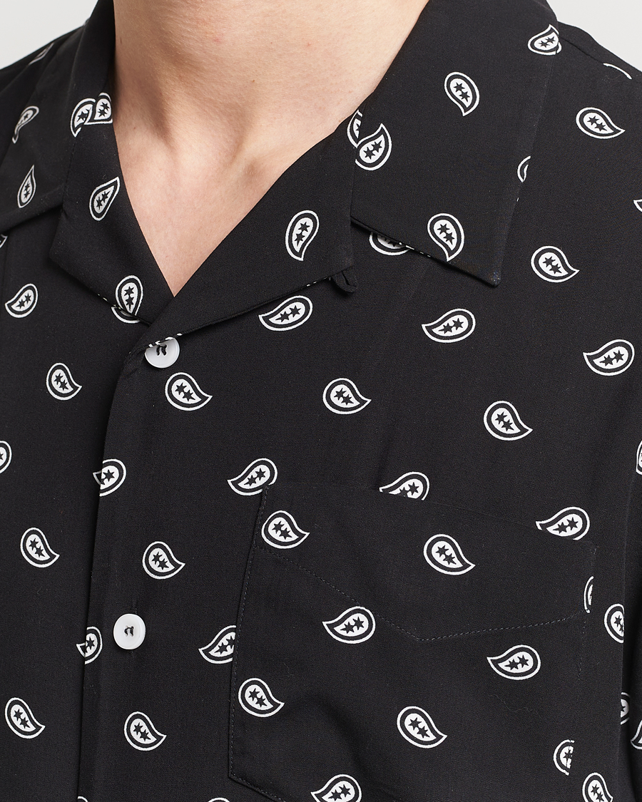Herr | Skjortor | A.P.C. | Lloyd Printed Paisley Resort Shirt Black