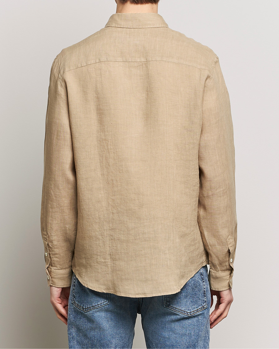 Herr | Skjortor | A.P.C. | Cassel Linen Shirt Beige