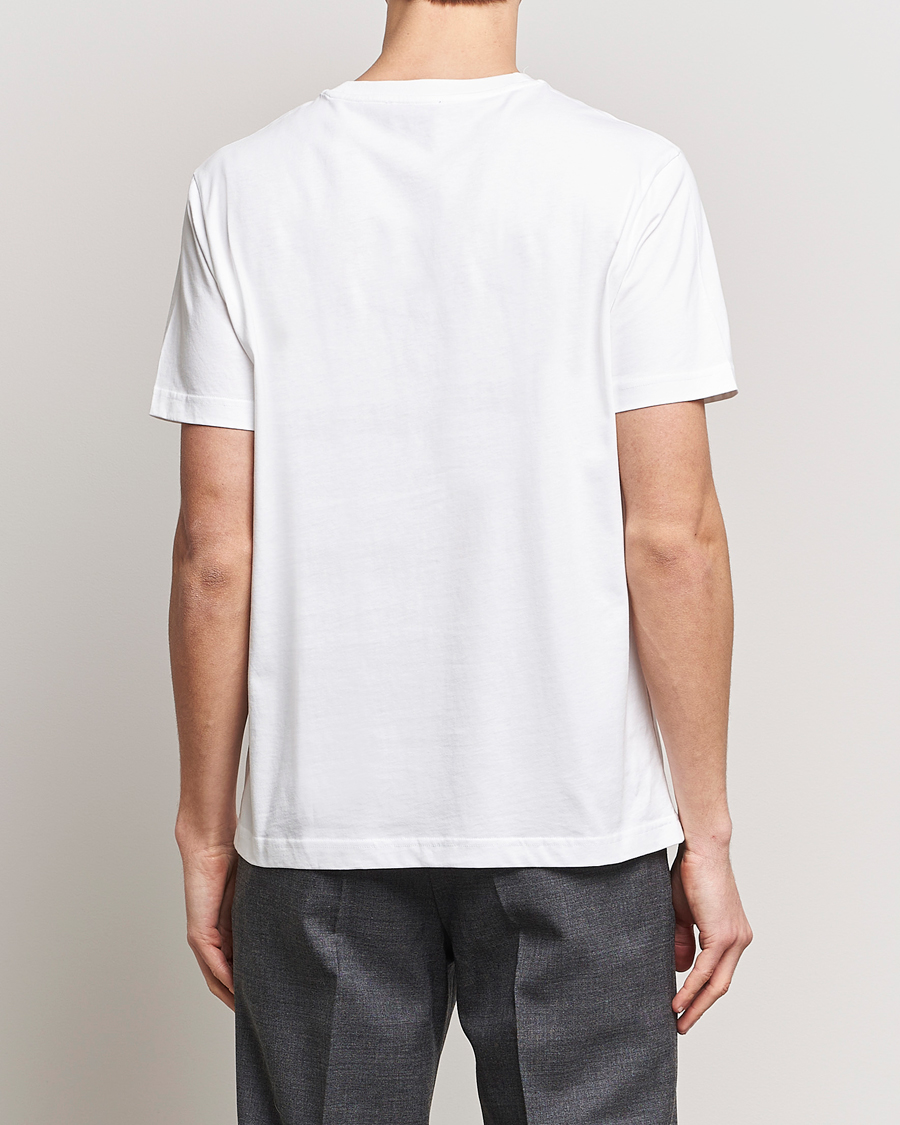 Herr | T-Shirts | A.P.C. | Paisley Logo Crew Neck T-Shirt White
