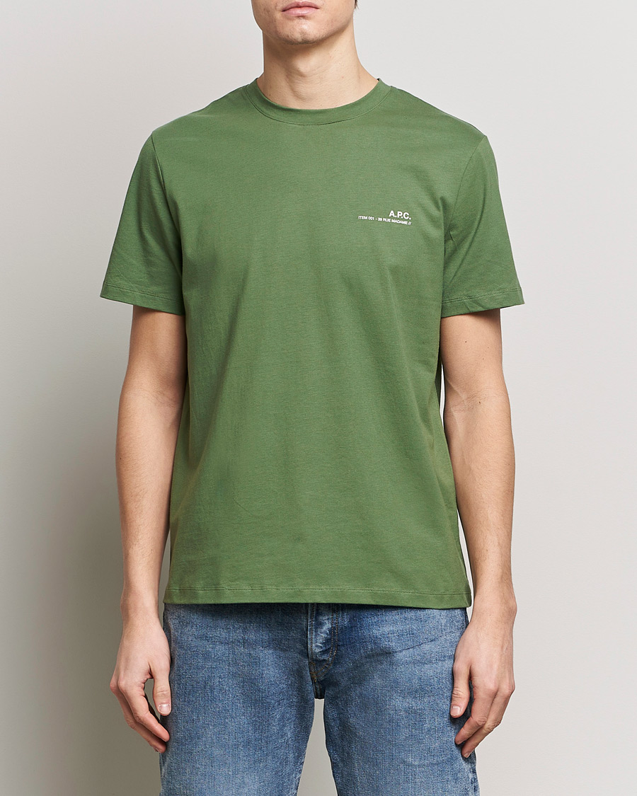 Herr | Avdelningar | A.P.C. | Item T-shirt Gray Green