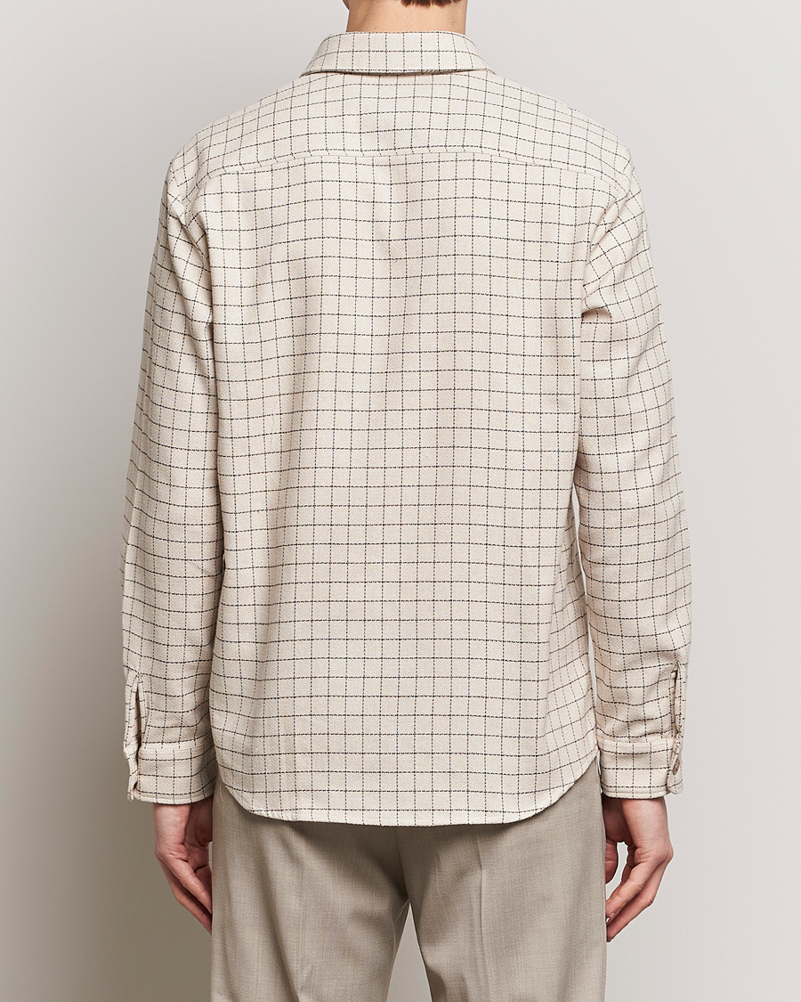 Herr | Skjortor | A.P.C. | Trek Checked Overshirt Ecru