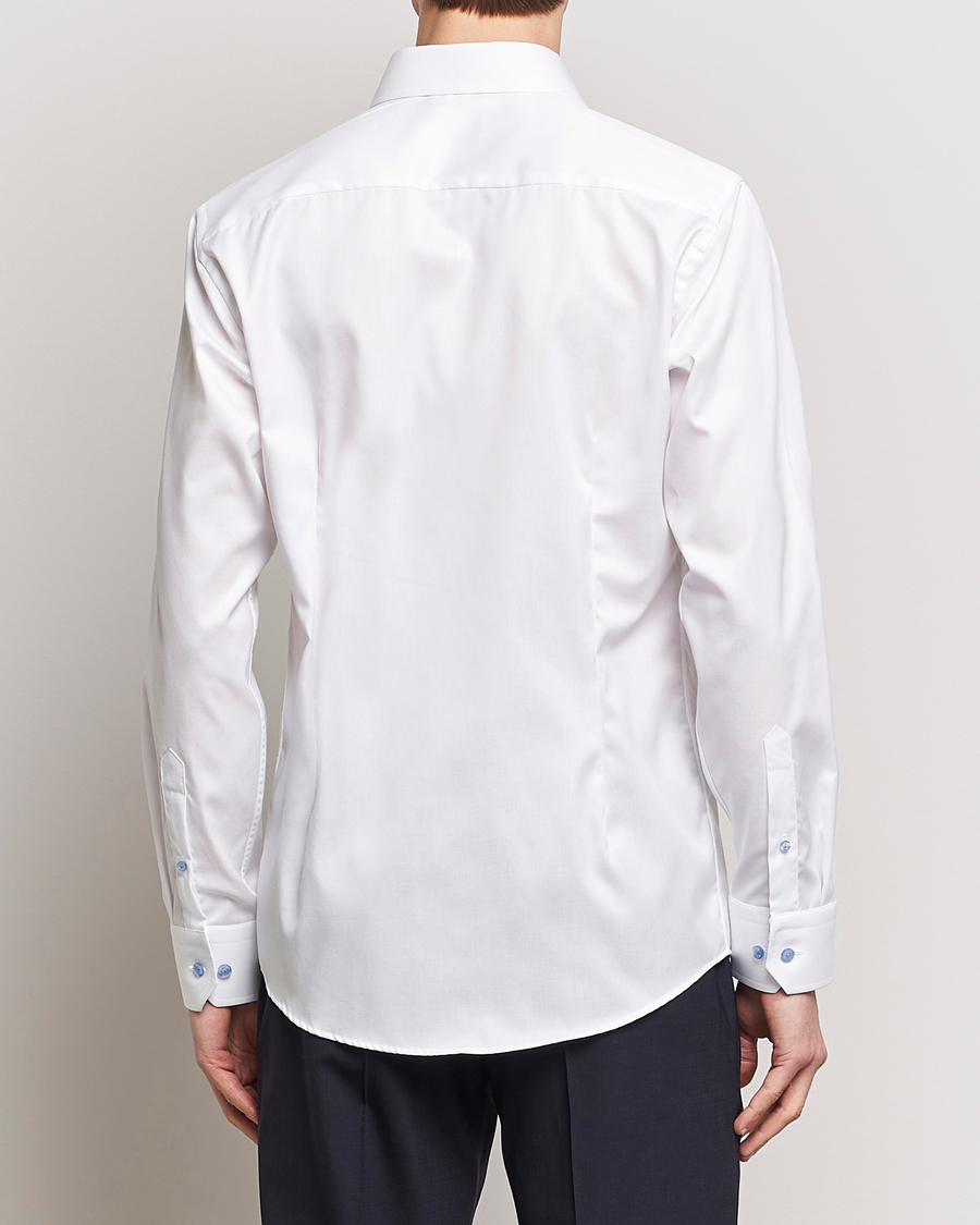 Herr | Skjortor | Eton | Slim Fit Signature Twill Contrast Shirt White