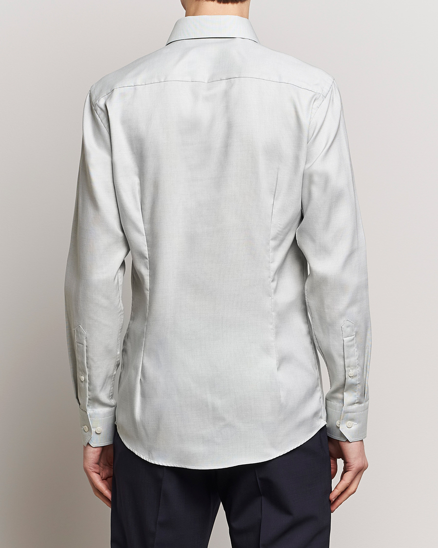 Herr | Skjortor | Eton | Slim Fit Twill Shirt Mid Green