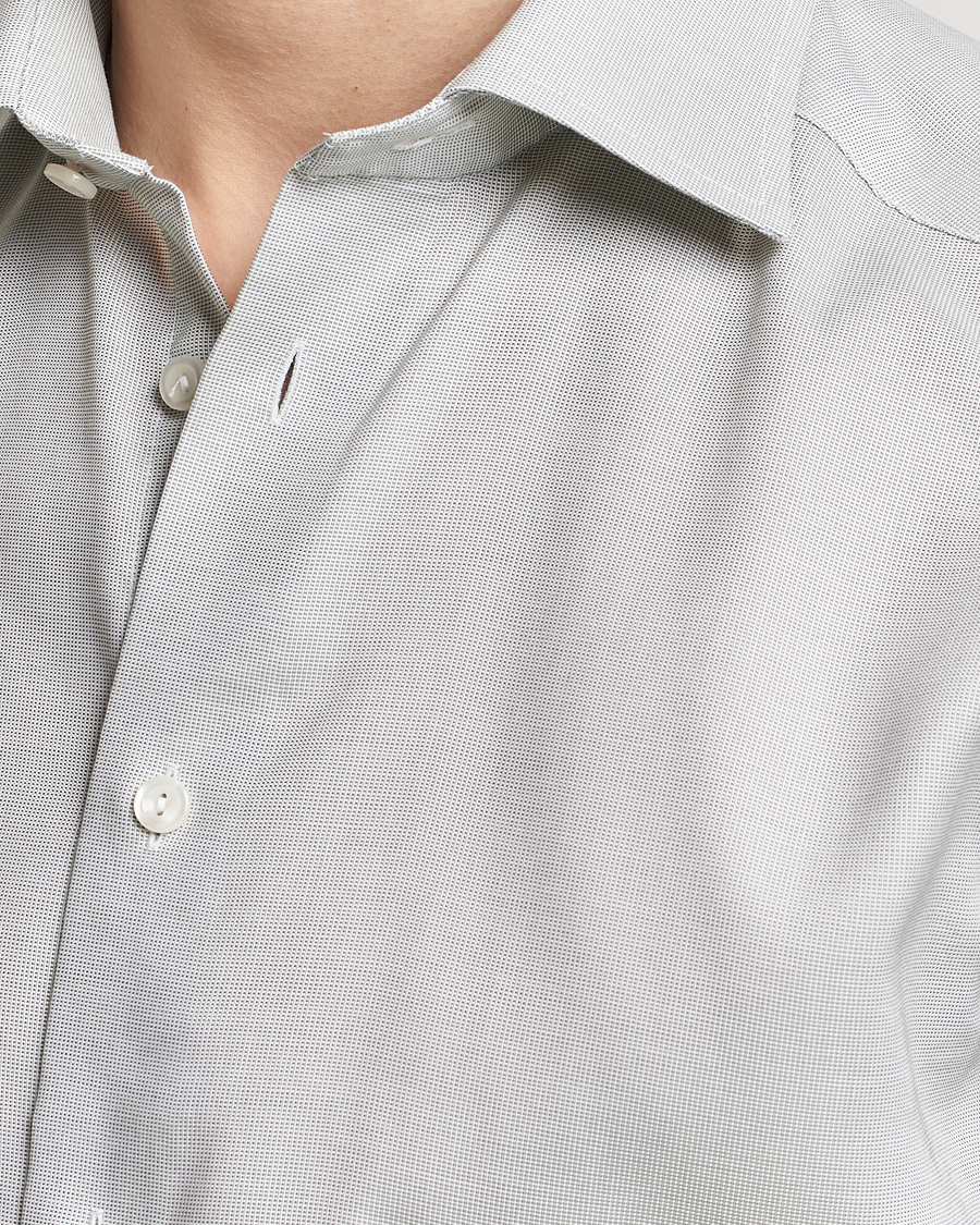 Herr | Skjortor | Eton | Slim Fit Twill Shirt Mid Green