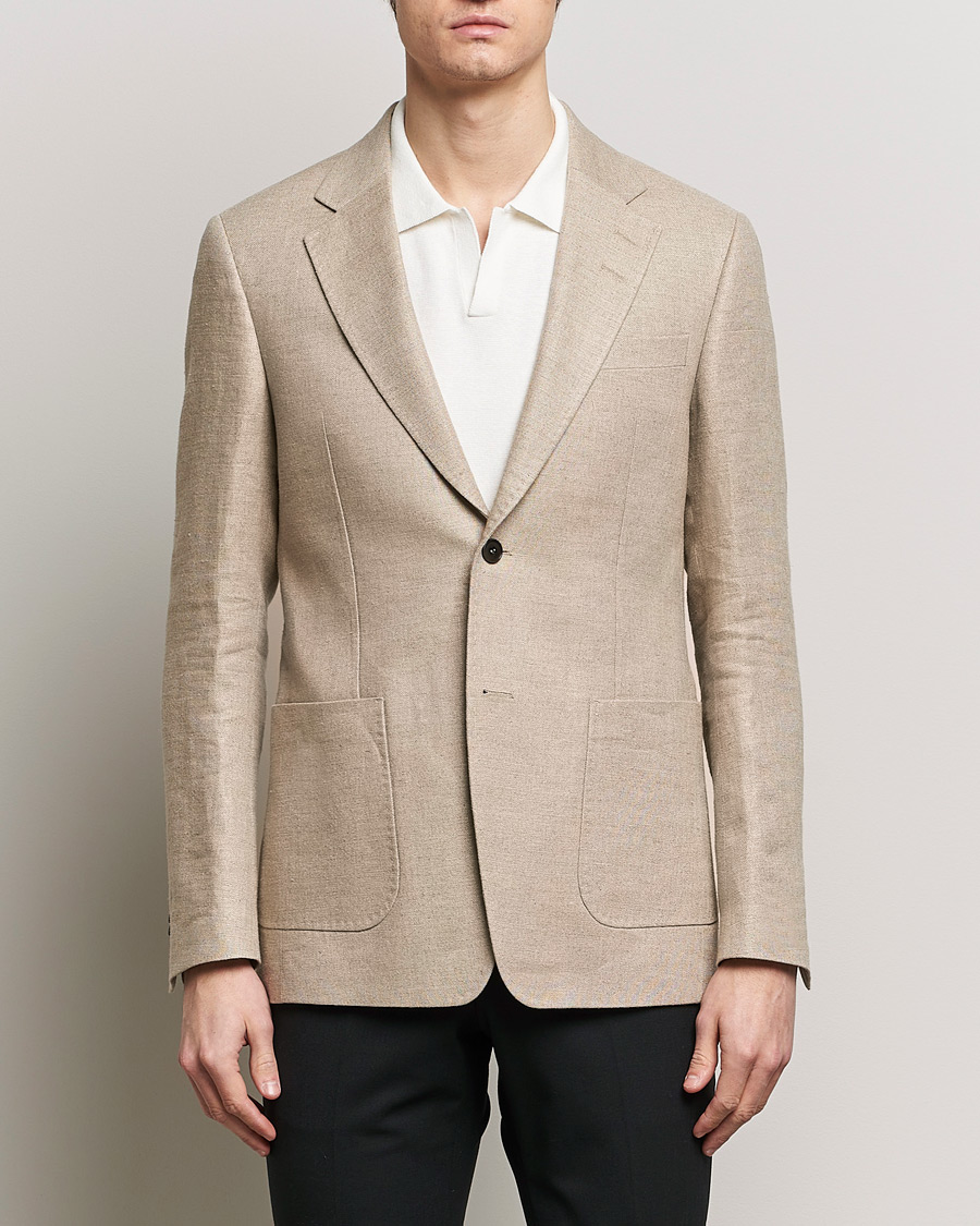 Herr | Linnekavajer | Tiger of Sweden | Justin Linen Blazer Feather