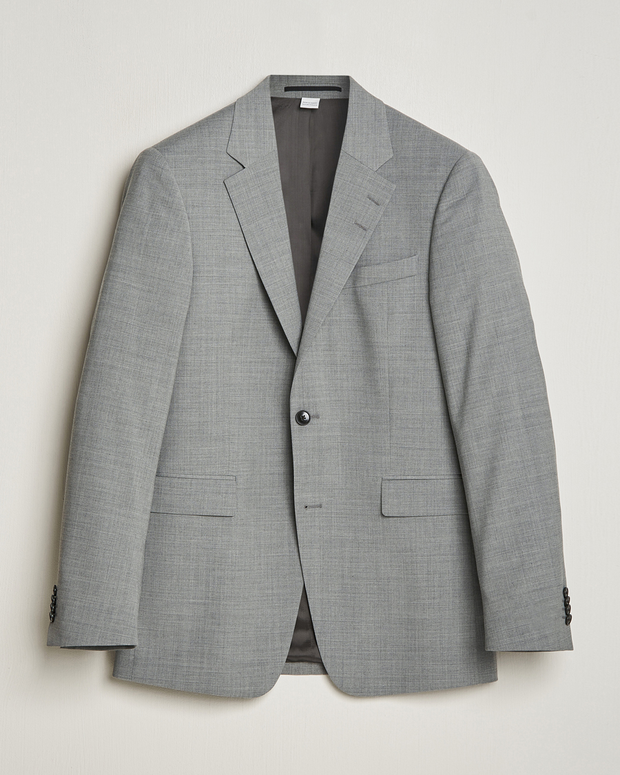 Herr | Kavajer | Tiger of Sweden | Justin Wool Travel Suit Blazer Grey Melange