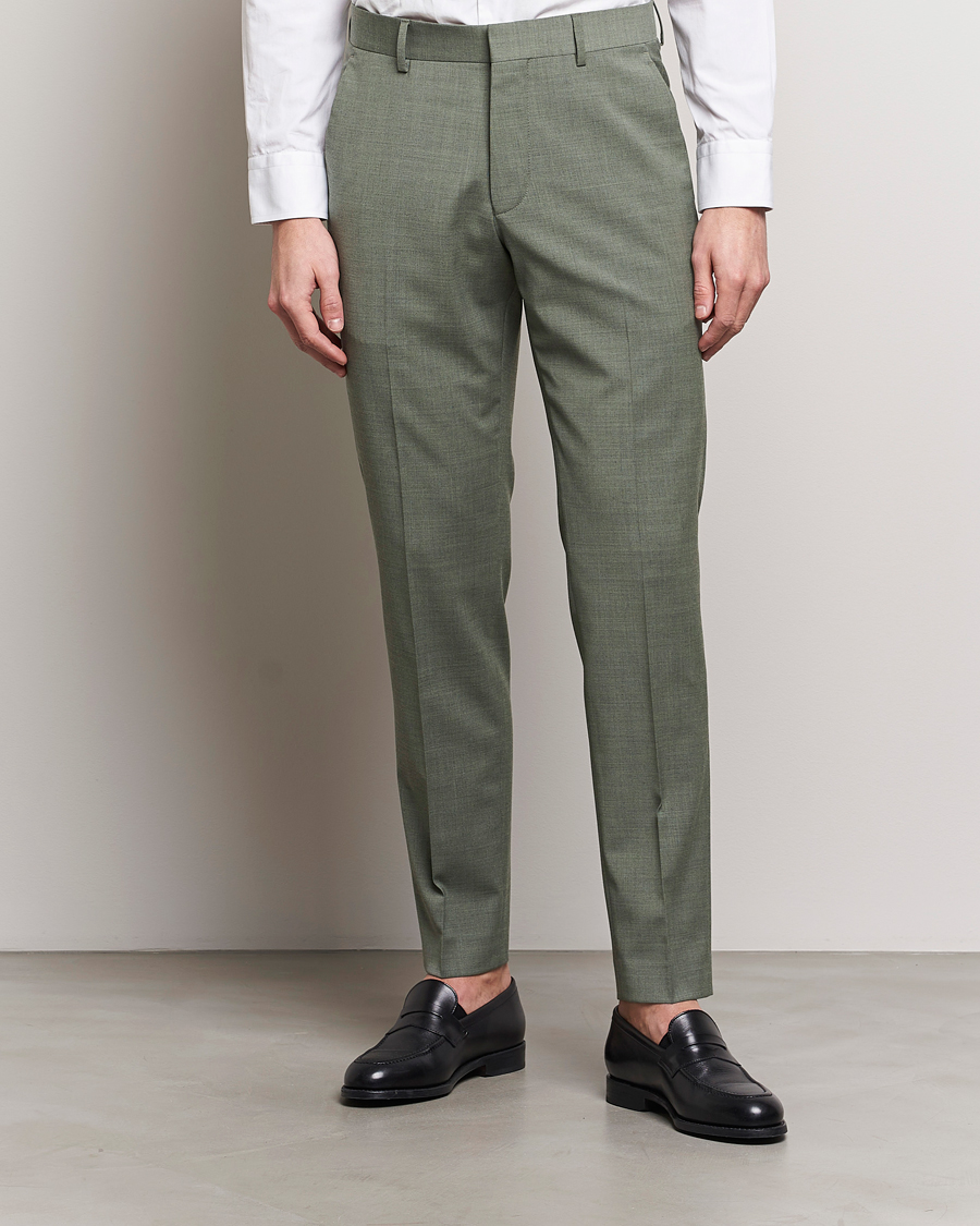 Herr | Kostymbyxor | Tiger of Sweden | Tenuta Wool Travel Suit Trousers Shadow