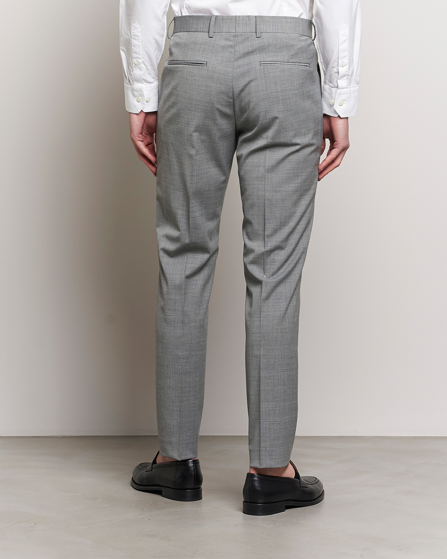 Herr | Byxor | Tiger of Sweden | Tenuta Wool Travel Suit Trousers Grey Melange