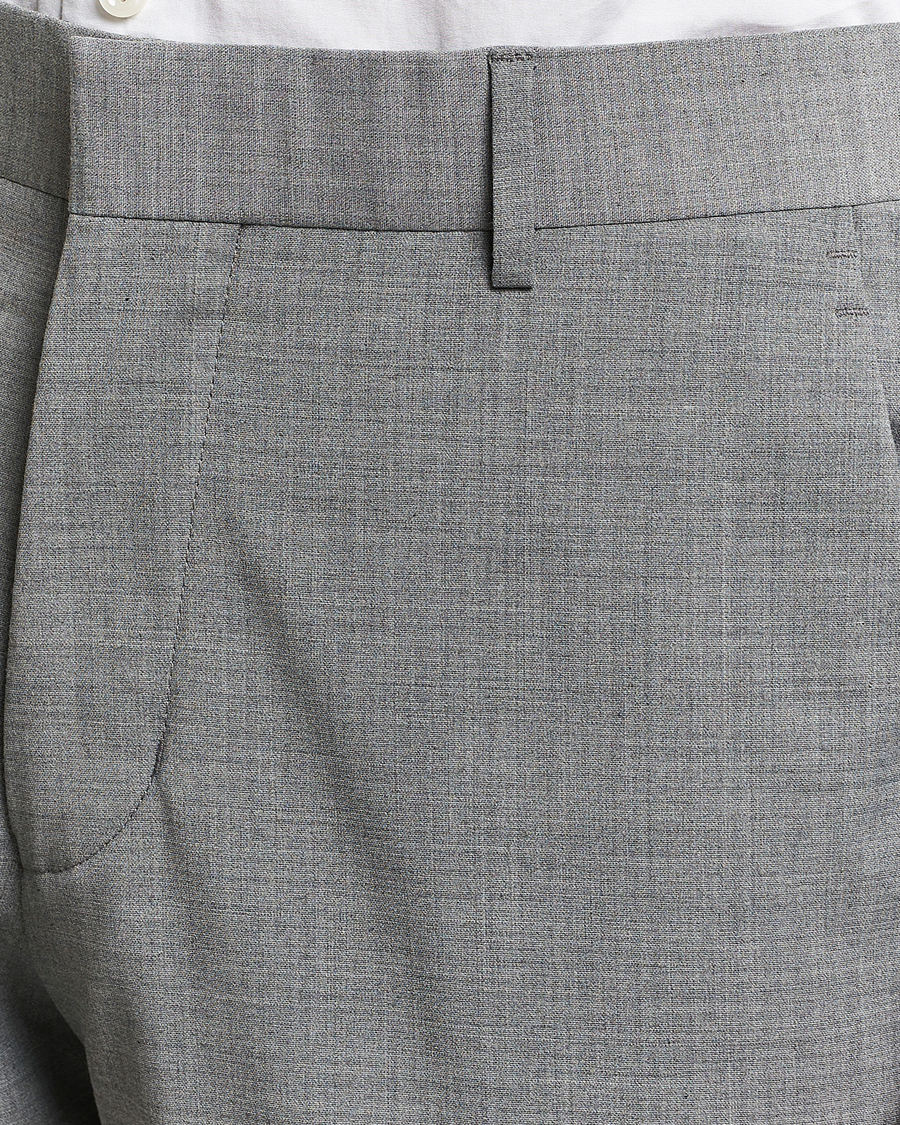 Herr | Byxor | Tiger of Sweden | Tenuta Wool Travel Suit Trousers Grey Melange