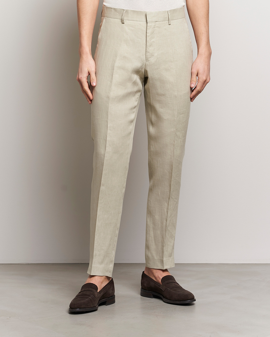 Herr | Linnebyxor | Tiger of Sweden | Tenuta Linen Suit Trousers Dawn Misty