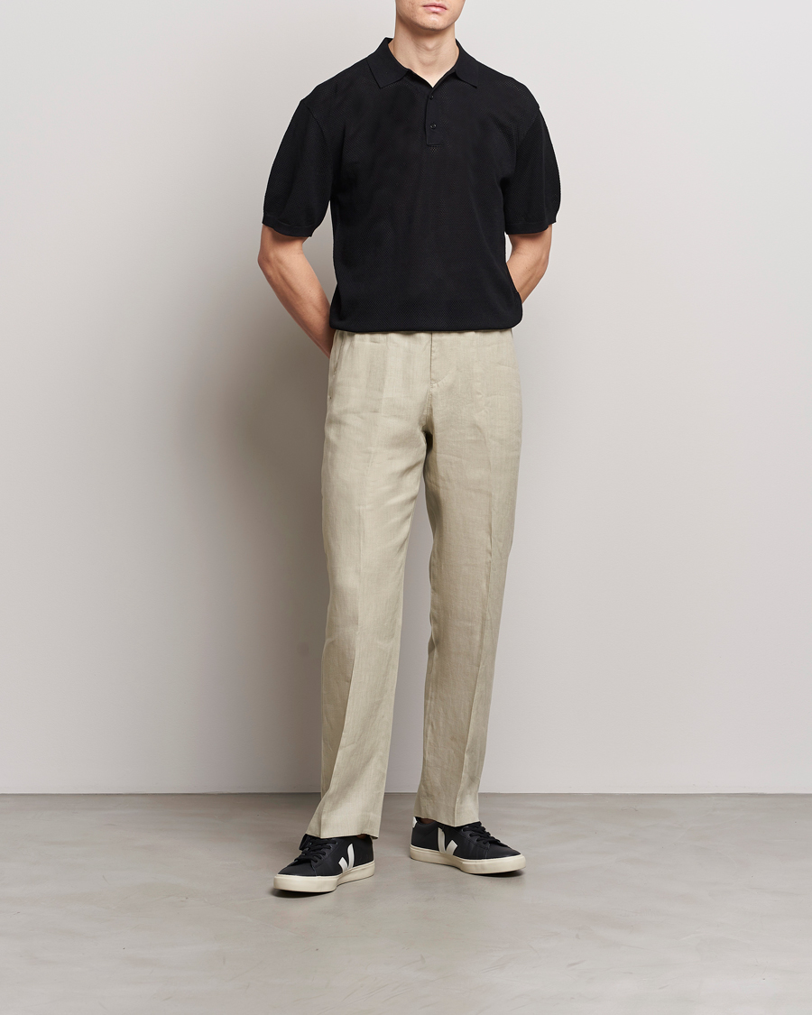 Herr | Byxor | Tiger of Sweden | Iscove Linen Drawstring Trousers Dawn Misty