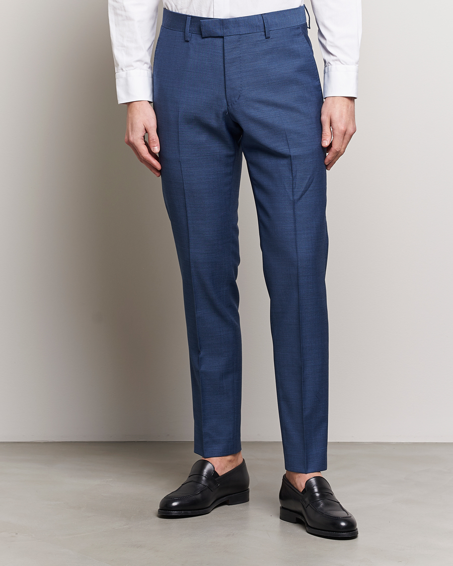 Herre | Habitbukser | Tiger of Sweden | Tenuta Wool Trousers Smokey Blue