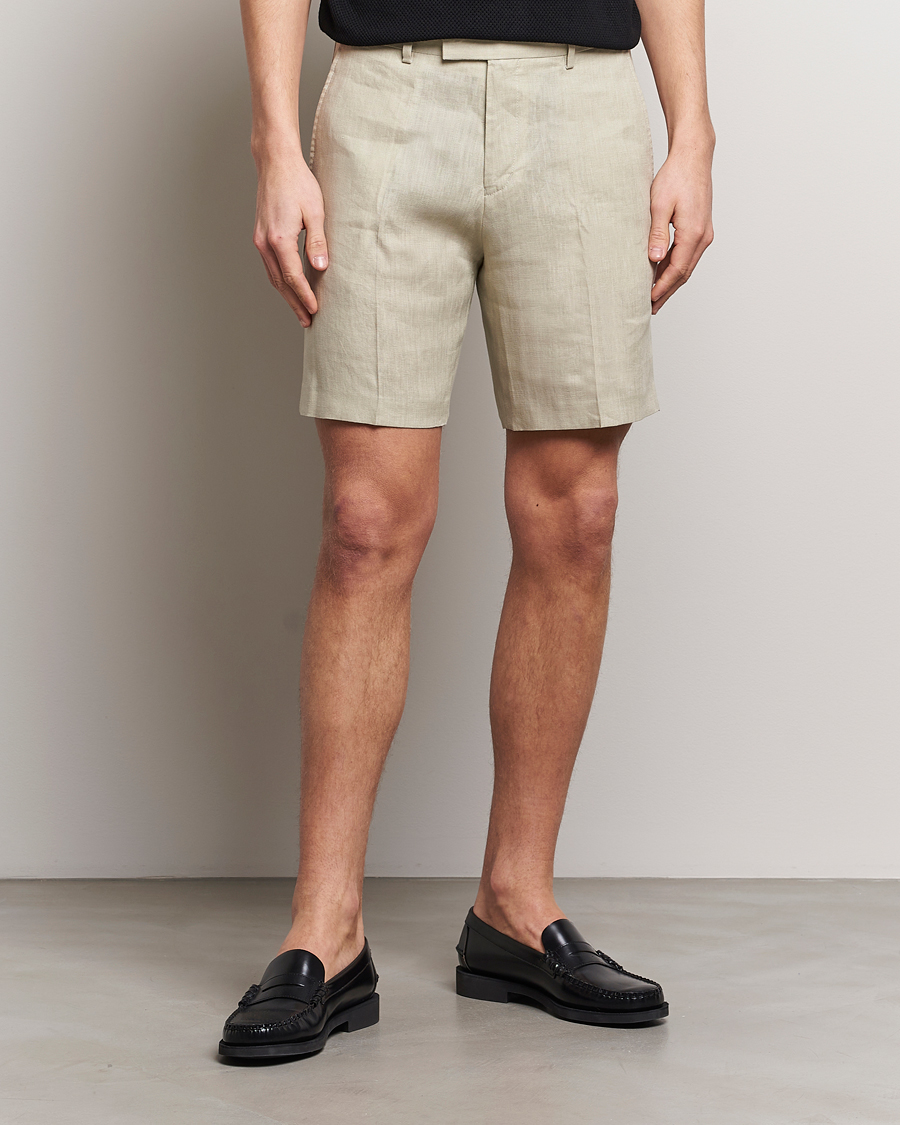 Herr | Kläder | Tiger of Sweden | Thiago Linen Shorts Dawn Misty