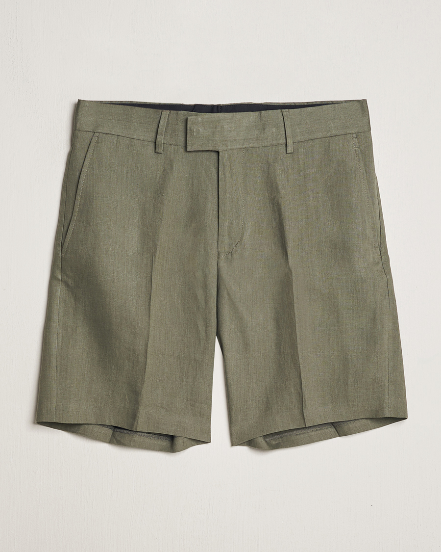 Herr | Shorts | Tiger of Sweden | Thiago Linen Shorts Thyme