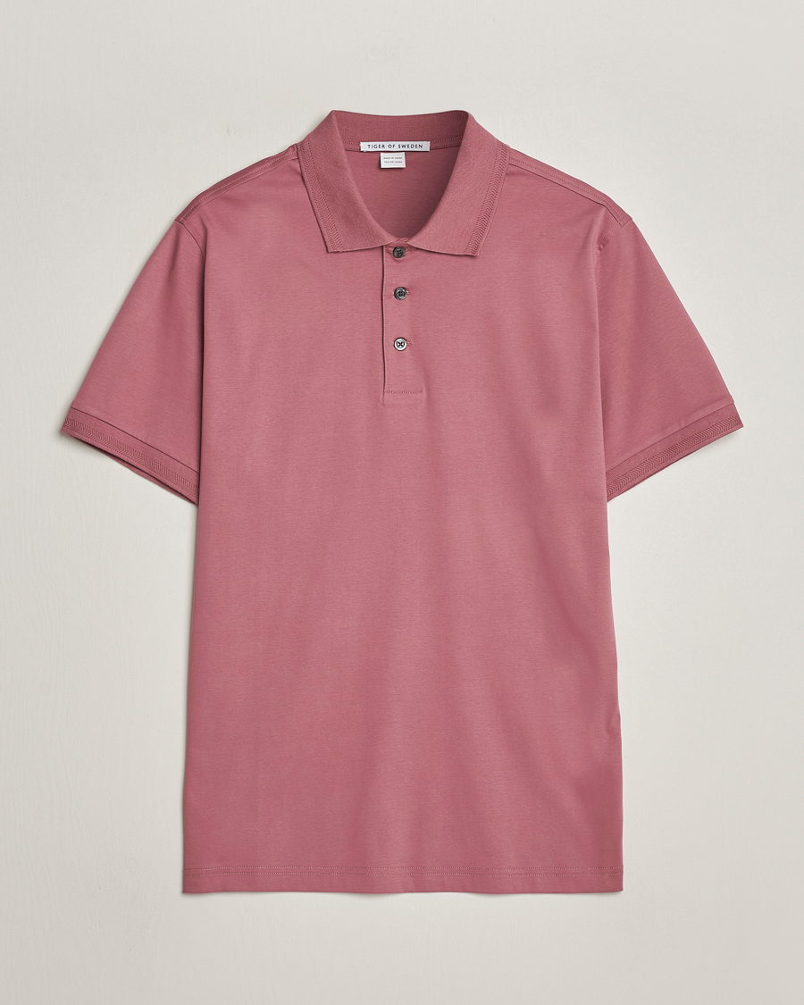 Herr | Pikéer | Tiger of Sweden | Riose Cotton Polo Rose Brown
