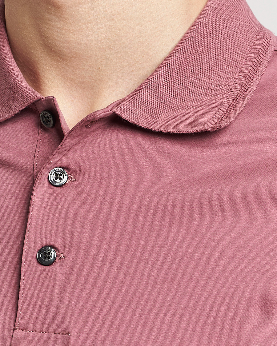 Herr | Pikéer | Tiger of Sweden | Riose Cotton Polo Rose Brown