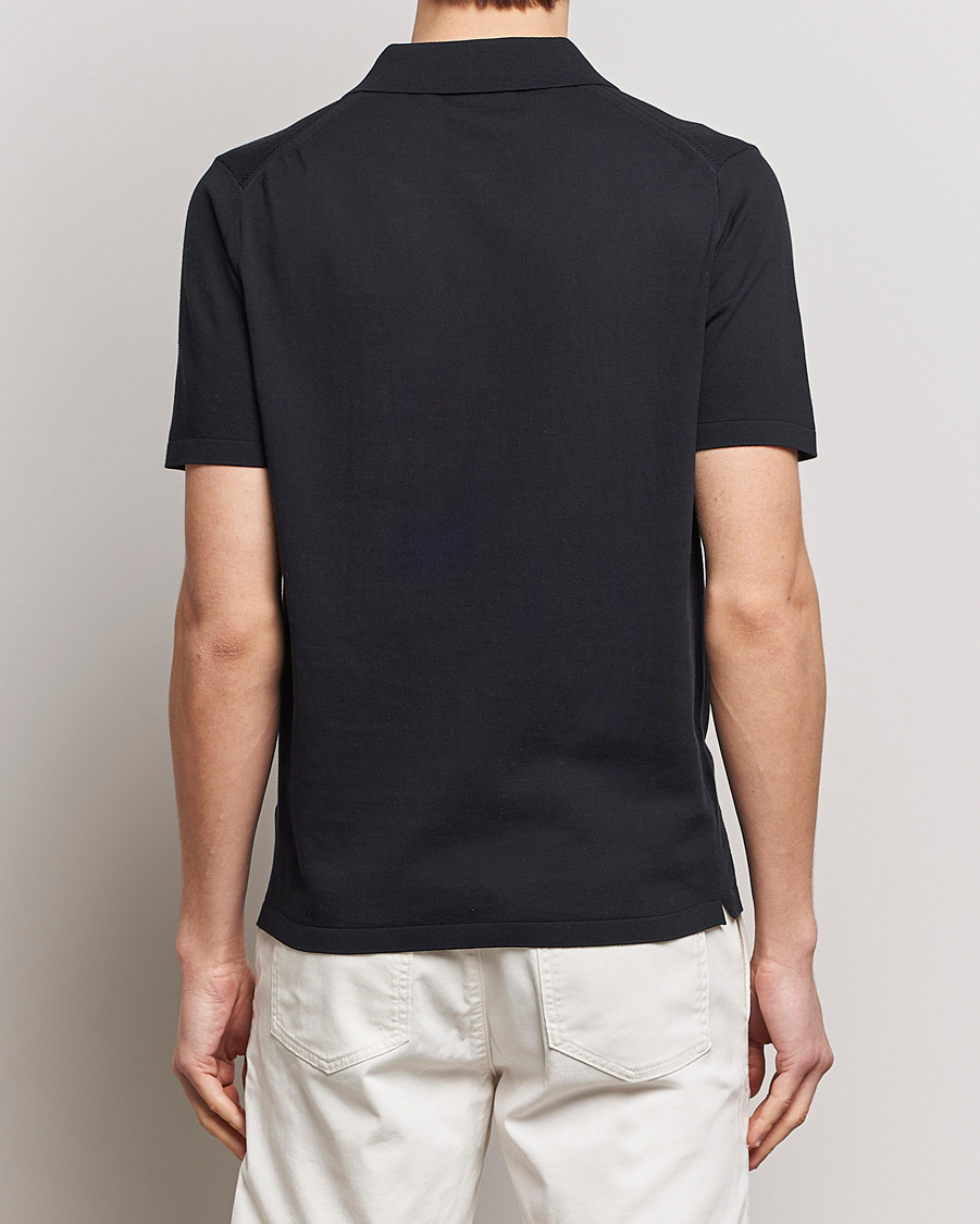 Herr | Pikéer | Tiger of Sweden | Orbit Knitted Cotton Polo Dark Sailing